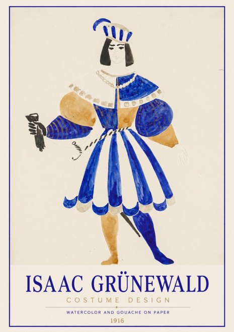 Isaac Grünewald Costume Design III No1 - Póster