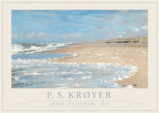 P.S. Krøyer Beach at Stenbjerg · 1889 No1 - Póster