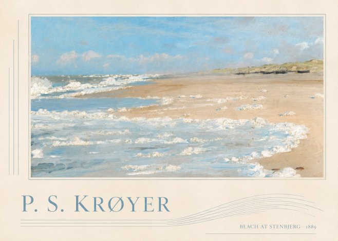 P.S. Krøyer Beach at Stenbjerg · 1889 No2 - Póster