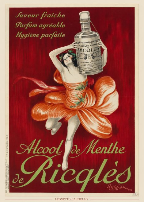Leonetto Cappiello Alcool De Menthe De Ricqlès I No6 - Póster