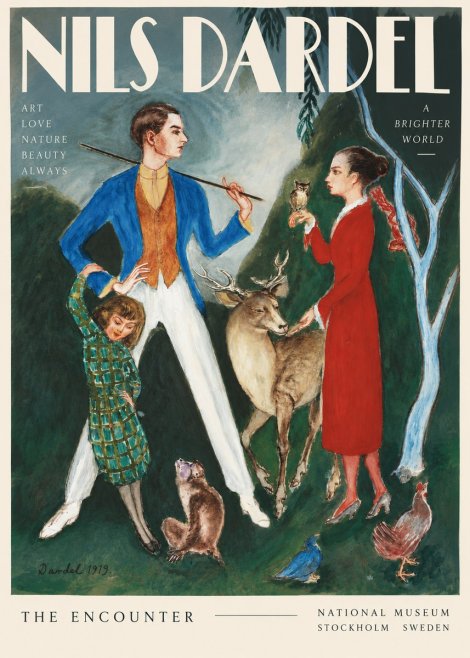 Nils Dardel The Encounter No3 - Póster