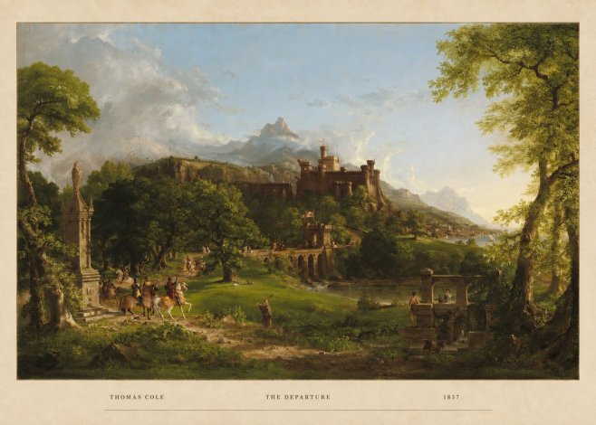 Thomas Cole The Departure II No4 - Póster