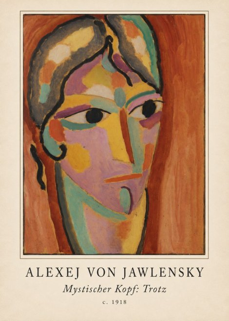 Alexej von Jawlensky Mystischer Kopf: Trotz No4 - Póster