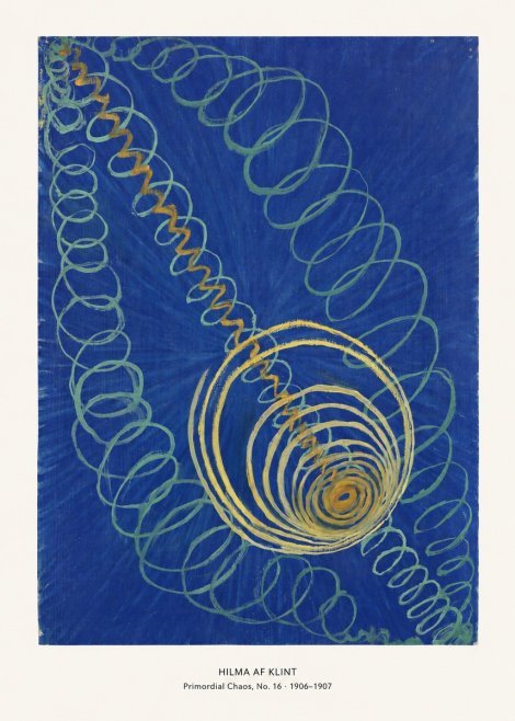Hilma af Klint Primordial Chaos, No. 16 No6 - Póster