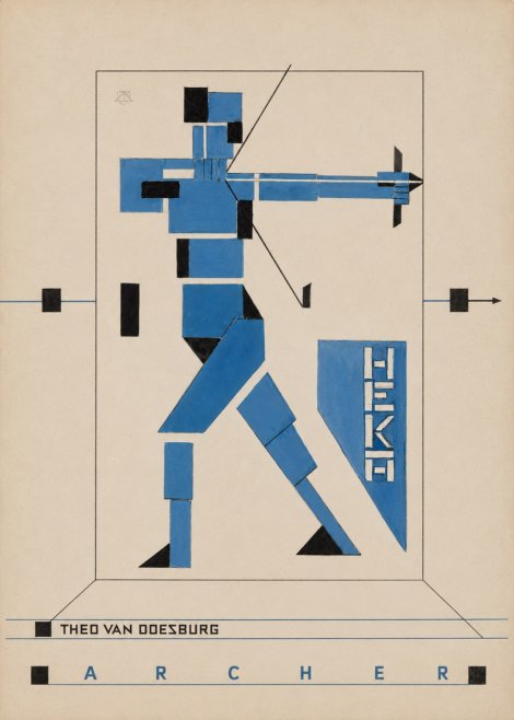 Theo van Doesburg Archer No3 - Póster