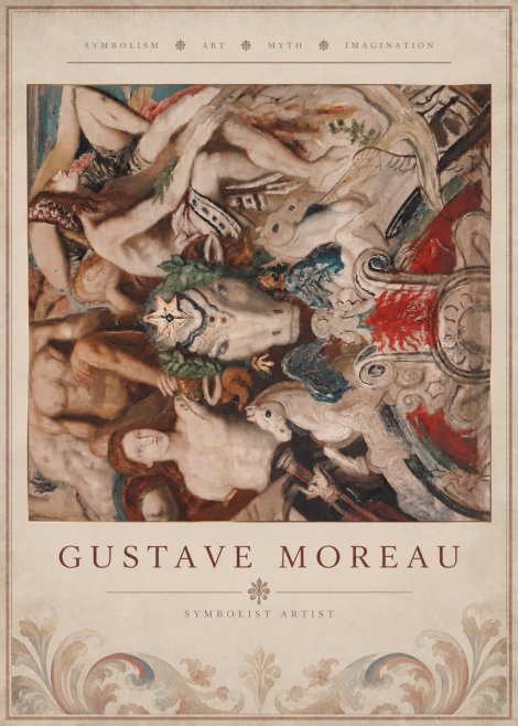 Gustave Moreau Mythological Composition No5 - Póster