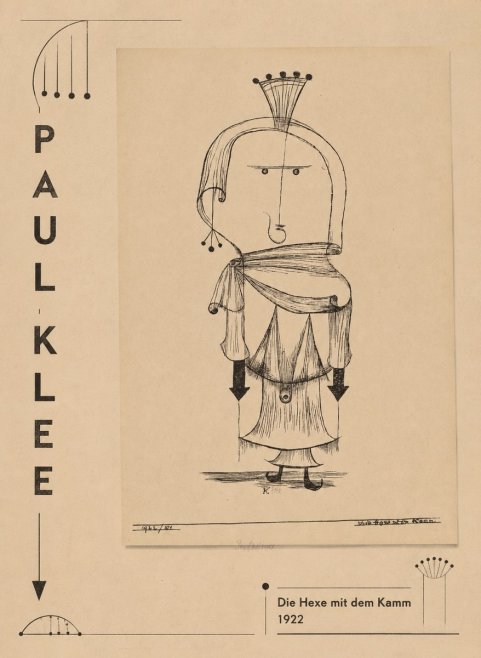 Paul Klee Die Hexe Mit Dem Kamm No2 - Póster