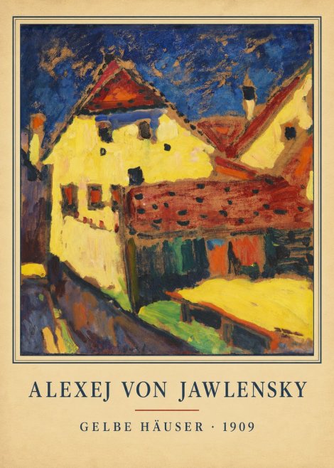 Alexej von Jawlensky Gelbe Häuser No4 - Póster