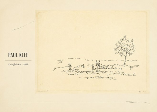 Paul Klee Kartoffelernte · 1909 No2 - Póster
