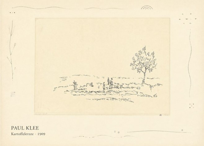 Paul Klee Kartoffelernte · 1909 No3 - Póster