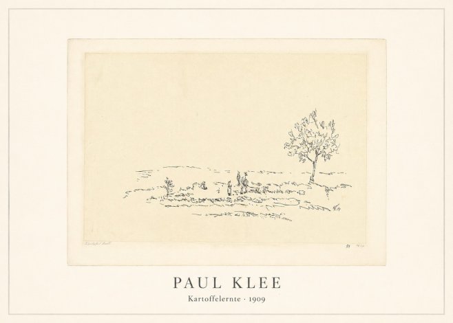 Paul Klee Kartoffelernte · 1909 No4 - Póster