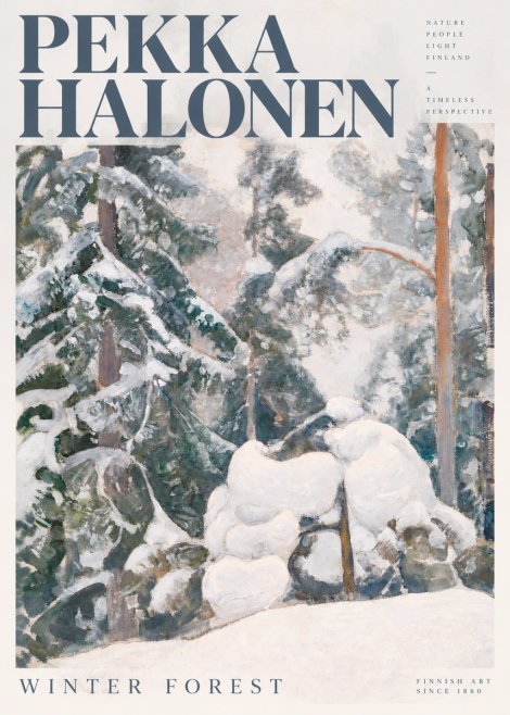 Pekka Halonen Winter Forest II No5 - Póster