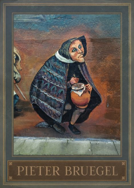 Pieter Bruegel The Beggar Woman with Jug No1 - Póster