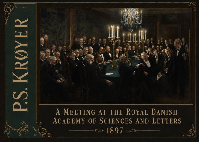 P.S. Krøyer A Meeting at the Royal Danish Academy of Sciences and Letters No2 - Póster