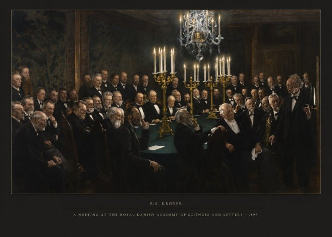 P.S. Krøyer A Meeting at the Royal Danish Academy of Sciences and Letters No4 - Póster