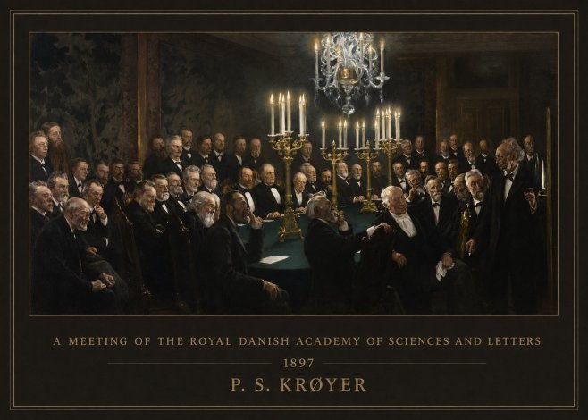 P.S. Krøyer A Meeting at the Royal Danish Academy of Sciences and Letters No6 - Póster