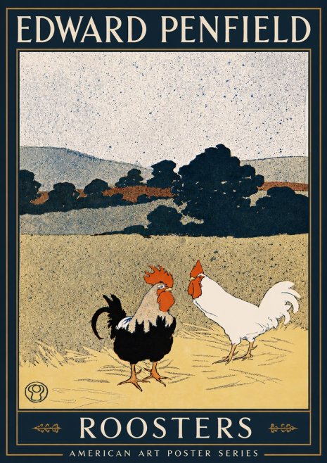 Edward Penfield Roosters No3 - Póster