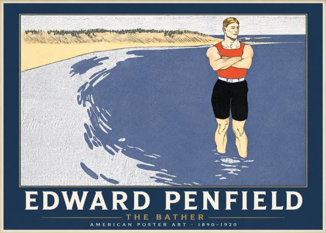 Edward Penfield The Bather No1 - Póster