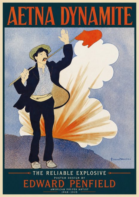 Edward Penfield Aetna Dynamite No3 - Póster