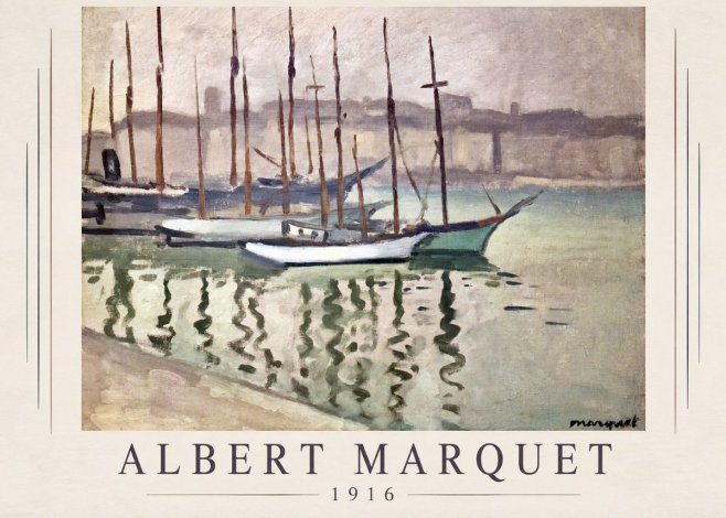 Albert Marquet Le Port Du Havre No1 - Póster