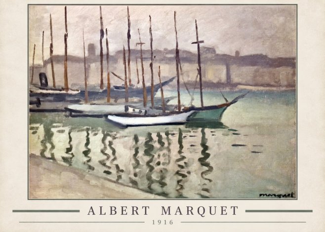 Albert Marquet Le Port Du Havre No3 - Póster