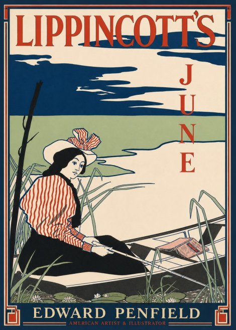 Edward Penfield Lippincott's June No4 - Póster
