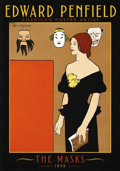 Edward Penfield The Masks No2 - Póster