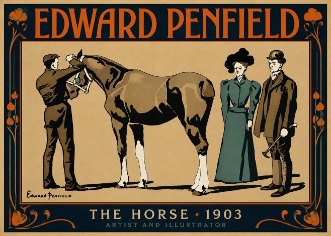 Edward Penfield The Horse No6 - Póster