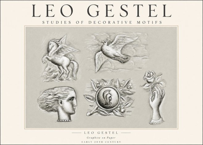 Leo Gestel Studies of Decorative Motifs No1 - Póster