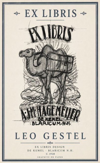 Leo Gestel Ex Libris Design No3 - Póster