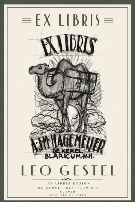Leo Gestel Ex Libris Design No5 - Póster