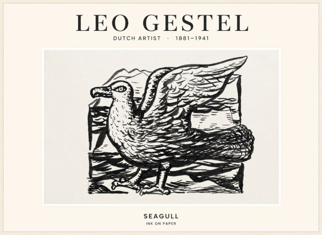 Leo Gestel Seagull No1 - Póster