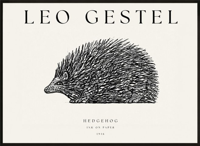 Leo Gestel Hedgehog No1 - Póster