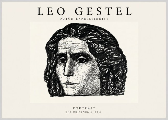 Leo Gestel Portrait No1 - Póster