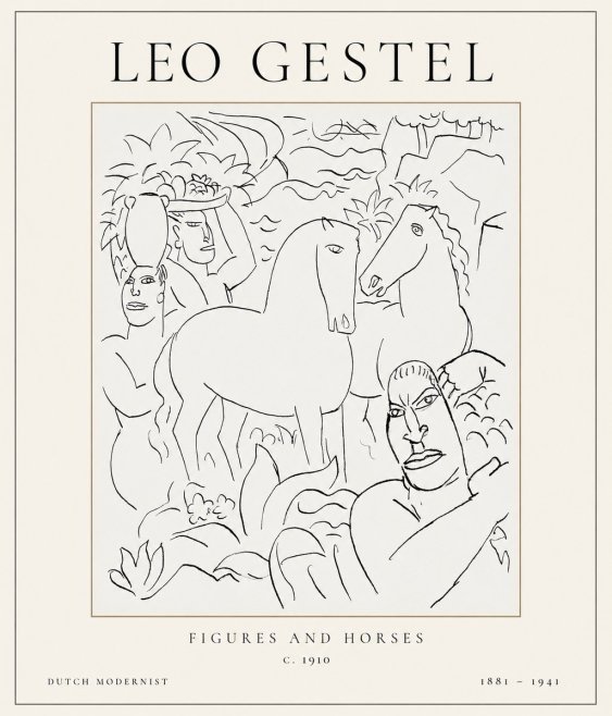 Leo Gestel The Equestrian Companions No2 - Póster