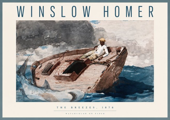 Winslow Homer The Breezes No4 - Póster