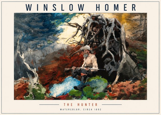 Winslow Homer The Hunter No4 - Póster