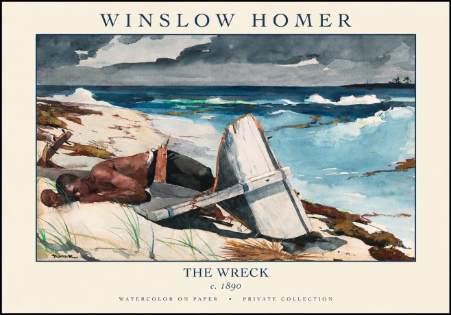 Winslow Homer The Wreck No1 - Póster