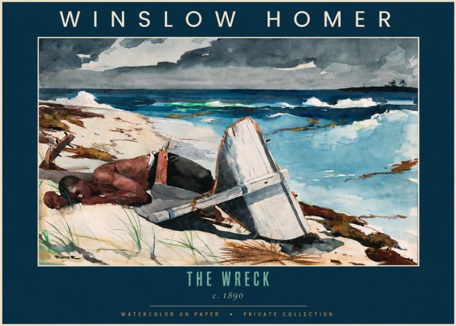 Winslow Homer The Wreck No2 - Póster