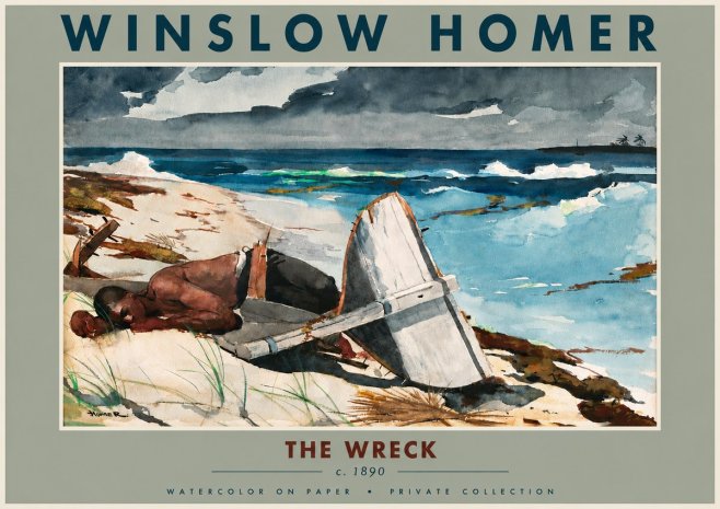 Winslow Homer The Wreck No4 - Póster