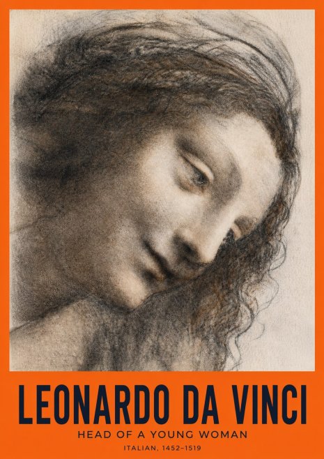 Leonardo da Vinci Head of a Young Woman I No2 - Póster