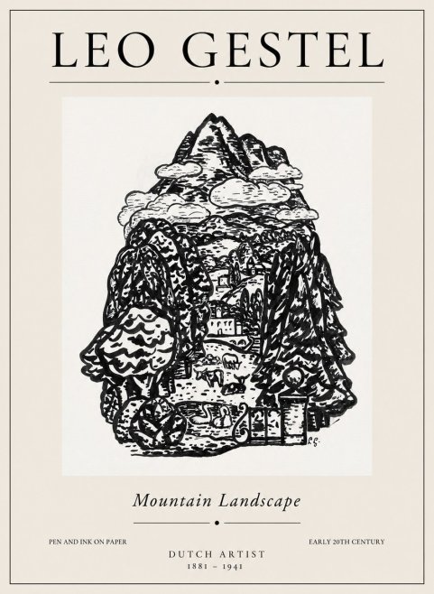 Leo Gestel Mountain Landscape No1 - Póster