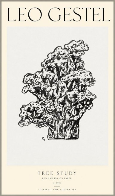 Leo Gestel Tree Study No1 - Póster