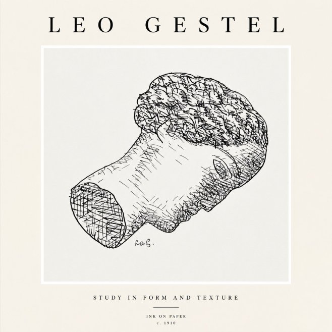 Leo Gestel Study in Form and Texture No1 - Póster