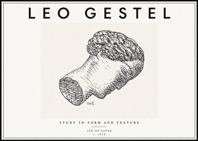 Leo Gestel Study in Form and Texture No6 - Póster