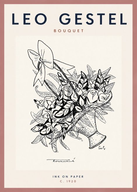 Leo Gestel Bouquet No3 - Póster
