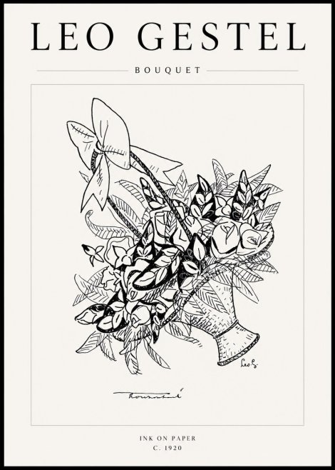 Leo Gestel Bouquet No4 - Póster