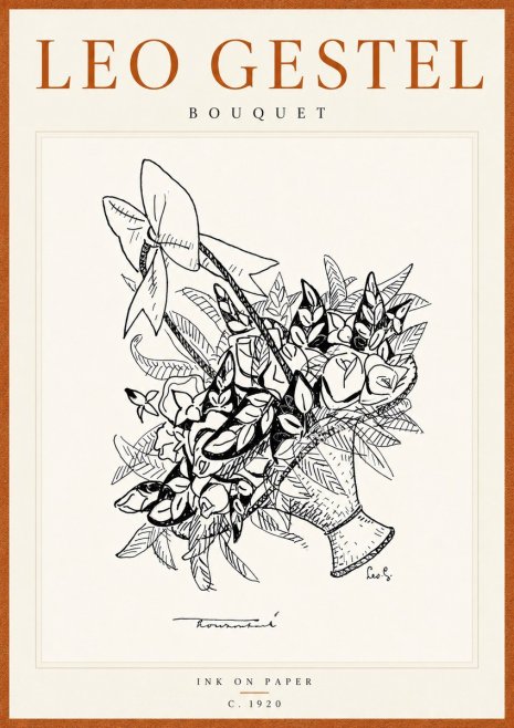 Leo Gestel Bouquet No6 - Póster