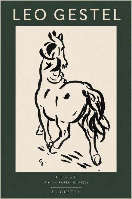 Leo Gestel Horse No2 - Póster