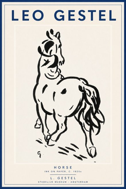 Leo Gestel Horse No3 - Póster